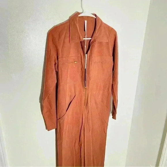 NEW Rachel Pally Winter Linen Canvas Shelby Jumpsuit Masala Utility Neutral - Picture 3 of 7